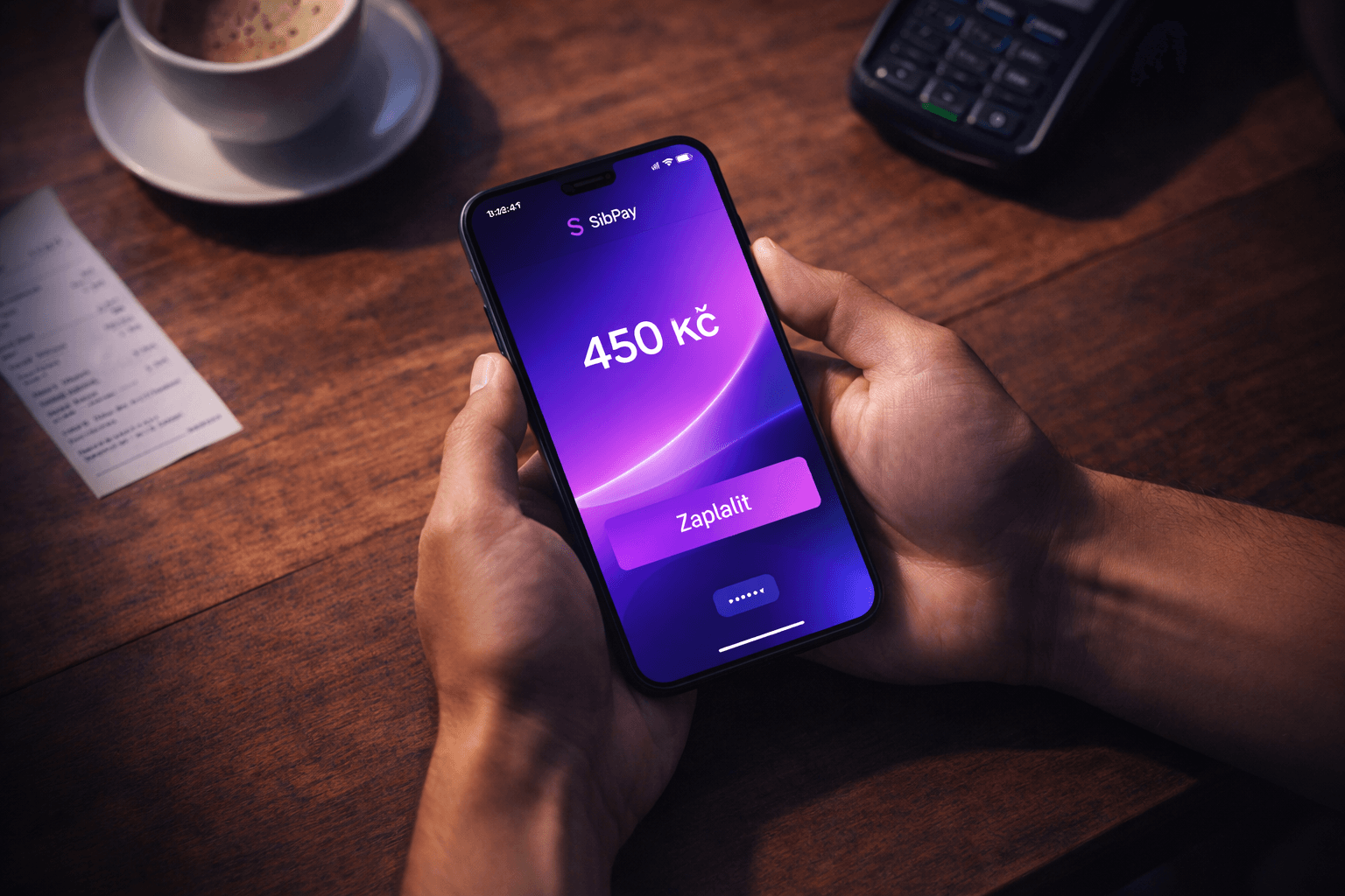 SibPay aplikace — přijímání plateb kartou z telefonu